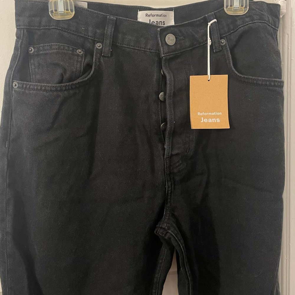 Reformation- Cynthia High Rise Straight Jeans- Seattle
